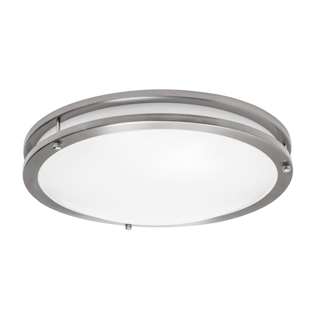 Carlisle 14'' LED Flush, 120-277V, 27W, 5 CCT, SN, BB