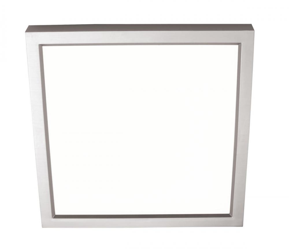 Edge - 6'' Square Ceiling Light Fixture - Satin Nickel Finish