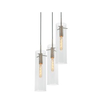 AFX Lighting, Inc. VSAP05MBSNRND3 - Vista 3 Light Round Pendant, 60W, SN