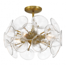Minka-Lavery 3654-695 - Winter 4 Light Semi Flush Mount