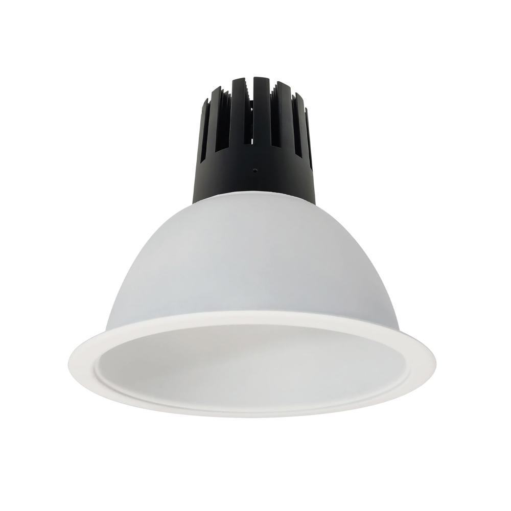 8" Sapphire III Round Open Reflector for Integral EM Test Switch, 4500lm, 2700K, Flood Optic,