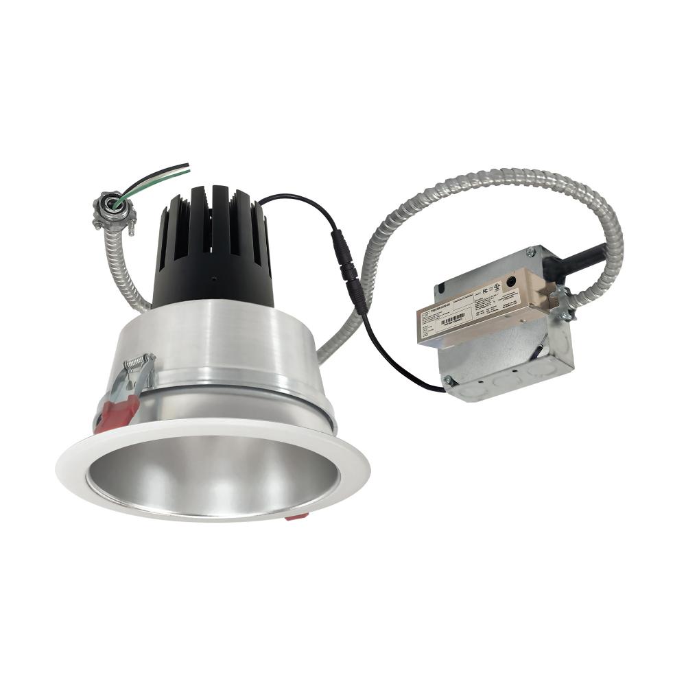 6" Sapphire III Retrofit, Haze Reflector/Matte Powder White Flange, 120V; Phase Dimming, 4500lm