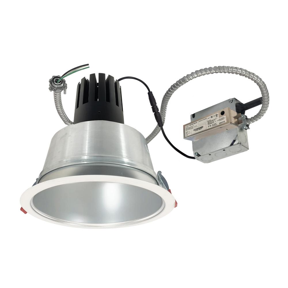 8" Sapphire III Retrofit, Haze Reflector/Matte Powder White Flange, 120V; Phase Dimming, 3500lm