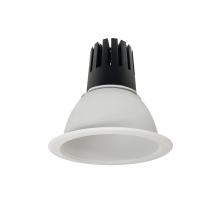 Nora NC3-61L440FMPW - 6" Sapphire III Round Open Reflector, 3500lm, 4000K, Flood Optic, Matte Powder White
