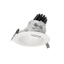 Nora NC3-69L327NMPW - 6" Sapphire III Round Adjustable Reflector, 2500lm, 2700K, Narrow Flood Optic, Matte Powder