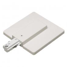 Nora NT-352W - Live End Feed w/ Canopy, One-Circuit Track, White Finish