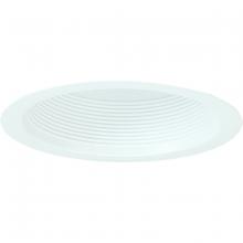 Nora NTM-713WAL - 6" Airtight Steel Baffle Cone w/ Flange, White