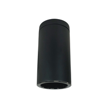 Nora NYLS3-6S1L435NC12BBB - 6" Sapphire III Surface Mount Black Cylinder, Black Reflector/Black Flange, 120-277; 0-10V