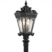 Kichler 9559BKT - Tournai 30" 4 Light Outdoor Post Light with Clear Seeded Glass in Textured Black