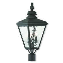 Livex Lighting 20433-04 - 3 Light Black Post-Top Lantern