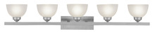Livex Lighting 4205-91 - 5 Light Brushed Nickel Bath Light