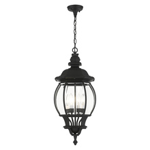 Livex Lighting 7705-14 - 4 Lt Textured Black Outdoor Pendant Lantern