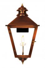 The Coppersmith AS44G - The CopperSmith Adam Street 32" Tall Copper Gas Wall Mount Outdoor Light Lantern Sconce