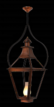 The Coppersmith CR24E-HSI-PY - Creole 24 Electric-Hurricane Shade-Pendent Yoke