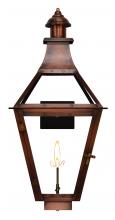 The Coppersmith CR33G - The CopperSmith Creole 36" Tall Copper Gas Wall Mount Outdoor Light Lantern Sconce