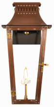 The Coppersmith EB20G - The CopperSmith East Bay 20" Tall Copper Gas Wall Mount Outdoor Light Lantern Sconce
