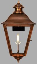 The Coppersmith SS43G - The CopperSmith State Street 29" Tall Copper Gas Wall Mount Outdoor Light Lantern Sconce