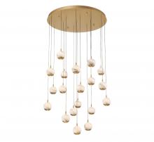 Lib & Co. US 10205-030 - Baveno, 19 Light Round LED Chandelier, Painted Antique Brass