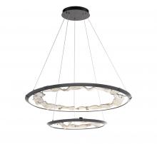 Lib & Co. US 12164-040 - Nettuno 2 Tier LED Chandelier, Painted Brushed Grey