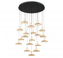 Lib & Co. US 12255-02 - Mantova, 19 Light Round LED Chandelier, Matte Black