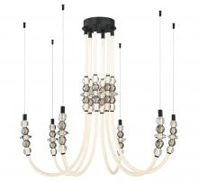 Lib & Co. US 12284-02 - Alcamo, 6 Light LED Chandelier, Matte Black