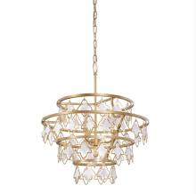 Varaluz 386C04FG - Fleur 4-Lt Chandelier - French Gold