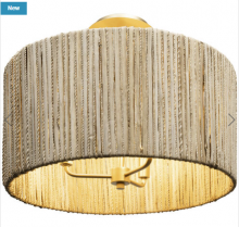 Varaluz 391S03FG - Jacob's Ladder 3-Lt Semi-Flush - French Gold