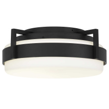 Alteck, LLC AFM0085-5CCT-W-BK - Ted LED Flush Mount D12
