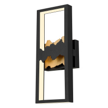 Alteck, LLC AW0112-3CCT-W-BK/PB - Sunrize LED Wall Sconce H22