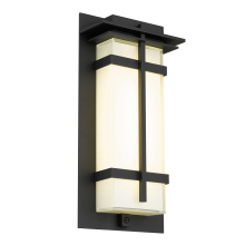 Alteck, LLC AW0136-3CCT-W-BK - Frank LED Wall Sconce H13.5