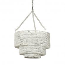 Palecek 2948-79 - VERANDA WOVEN PENDANT WHITEWASH