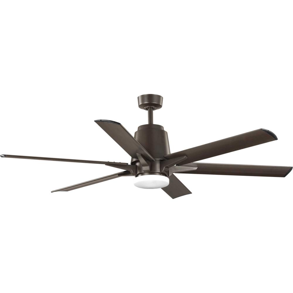 Arlo Collection 60" Indoor/Outdoor Six-Blade Architectural Bronze Ceiling Fan