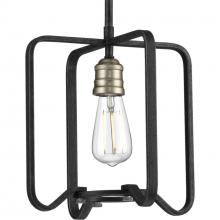 Progress P500155-071 - Foster Collection One-Light Gilded Iron Farmhouse Mini-Pendant Light