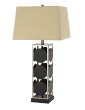 CAL Lighting BO-2897TB - 31.5" Height Metal Table Lamp in Black Antique Silver Finish
