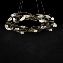 Schonbek 1870 S2434-26OH - Secret Garden 35IN LED 3500K 120V-277V Pendant in French Gold with Optic Haze Quartz