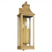 Cyan Designs 11991 - Salem 3 Light Outdoor Wall Sconce - Heritage Brass