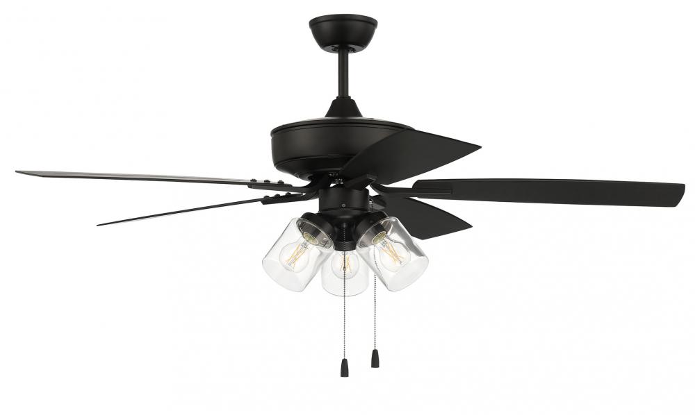Outdoor Pro Plus 104 52" 5-Blade Indoor/Outdoor (Wet) Ceiling Fan in Flat Black w/ Flat Black Bl