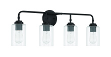 Craftmade 56004-FB - Stowe 4 Light Vanity in Flat Black
