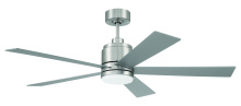 Craftmade MCY52BNK5 - McCoy 52" 5-Blade Ceiling Fan in Brushed Polished Nickel w/ Brushed Nickel Blades