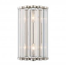 Crystorama ELL-B3002-PN - Libby Langdon Elliot 2 Light Polished Nickel Sconce