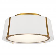 Crystorama FUL-905-GA - Fulton 3 Light Antique Gold Semi Flush Mount