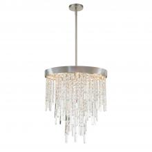Crystorama WIN-215-SA-CL-MWP - Winfield 5 Light Antique Silver Chandelier