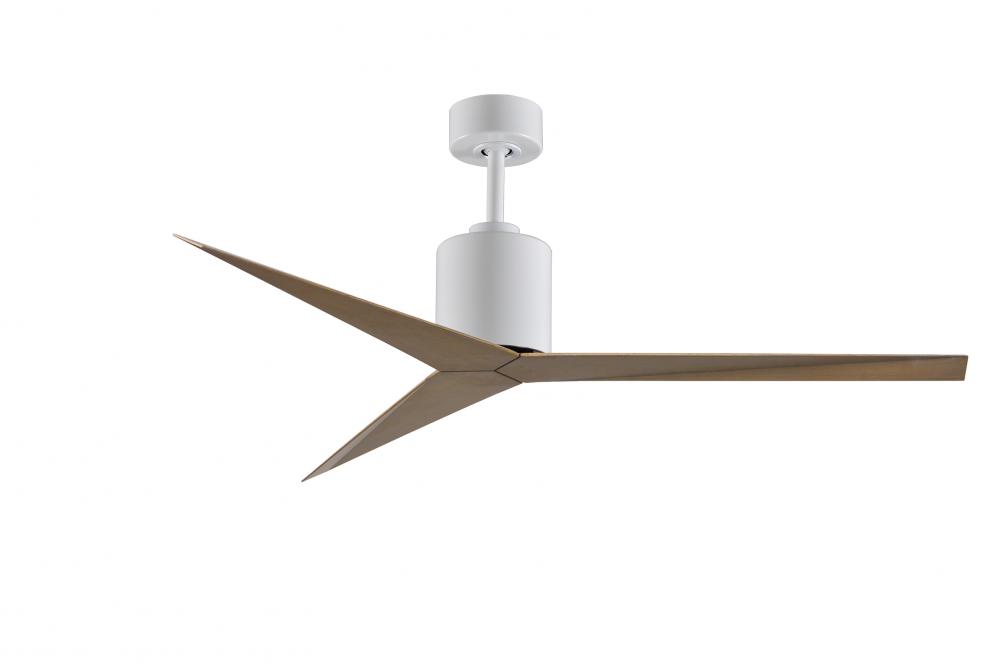 Eliza - Ceiling Fan - Gloss White Finish - Gray Ash Tone Blades