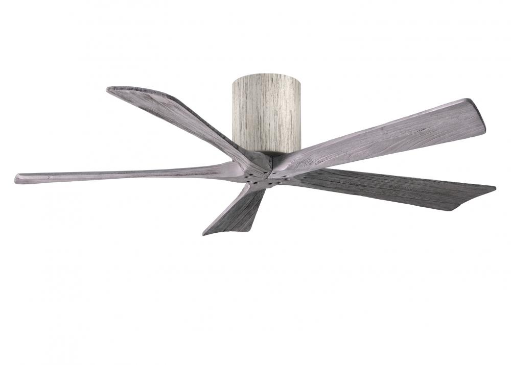 Irene-5H - 52" Five Blade Flush Mount Paddle Fan - Barn Wood Tone Finish - Barn Wood Tone Blades