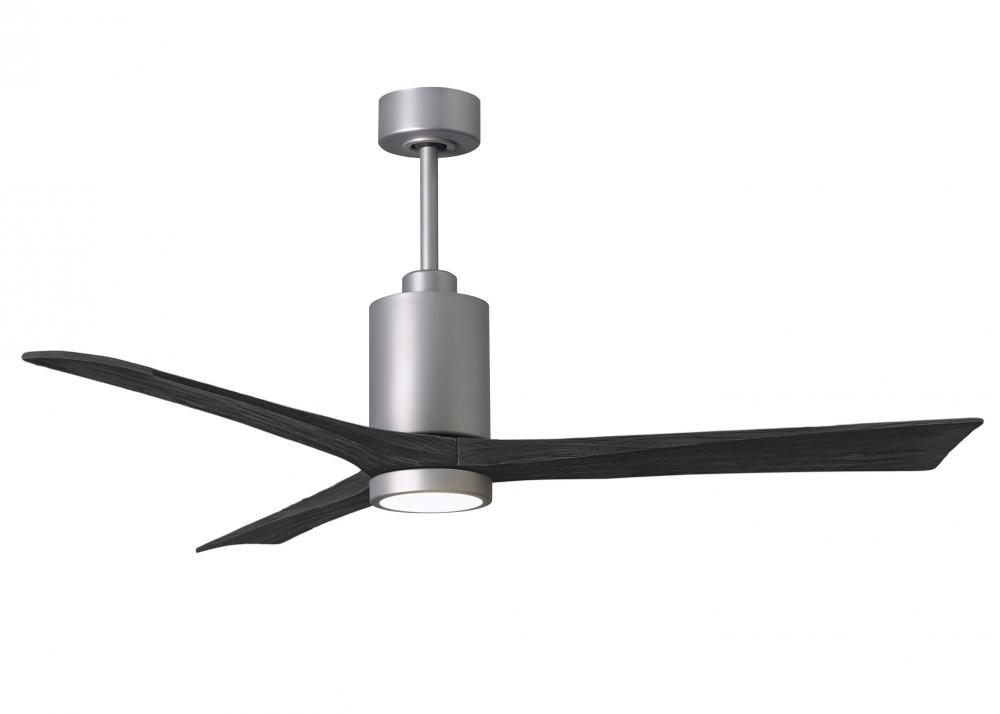 Patricia-3 - 60" Three Blade Ceiling Fan - 5CCT Integrated LED - Brushed Nickel Finish