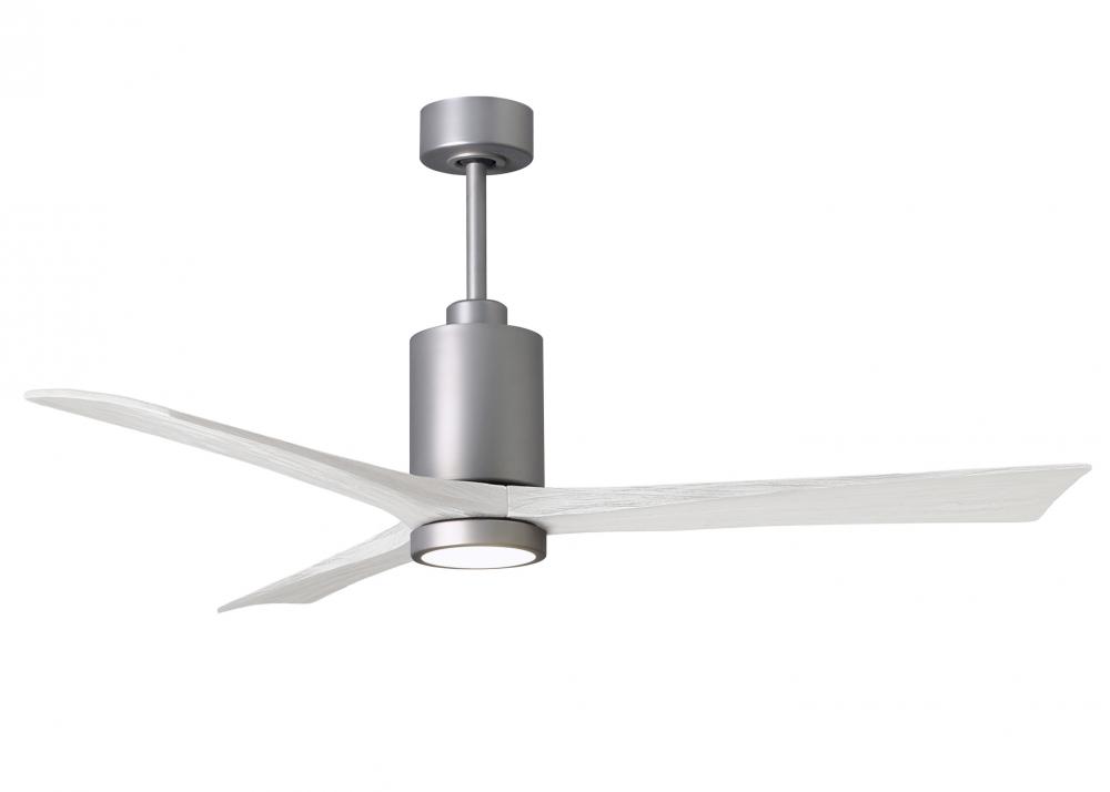 Patricia-3 - 60" Three Blade Ceiling Fan - 5CCT Integrated LED - Brushed Nickel Finish