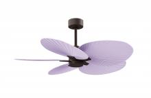 Matthews Fan Company AKTP-TB-LI - Alessandra Tropical - Five Blade Ceiling Fan - Textured Bronze Finish - Lilac Blades