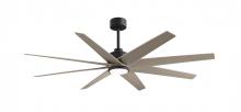 Matthews Fan Company ANLK-BK-GA-64 - Ariella - Eight Blade Ceiling Fan - 5CCT Integrated LED - Matte Black Finish