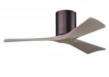 Matthews Fan Company IR3H-BB-GA-42 - Irene-3H - Three Blade Flush Mount Paddle Fan - 42" - Brushed Bronze Finish