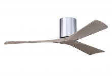 Matthews Fan Company IR3H-CR-GA-52 - Irene-3H - Three Blade Flush Mount Paddle Fan - 52" - Polished Chrome Finish